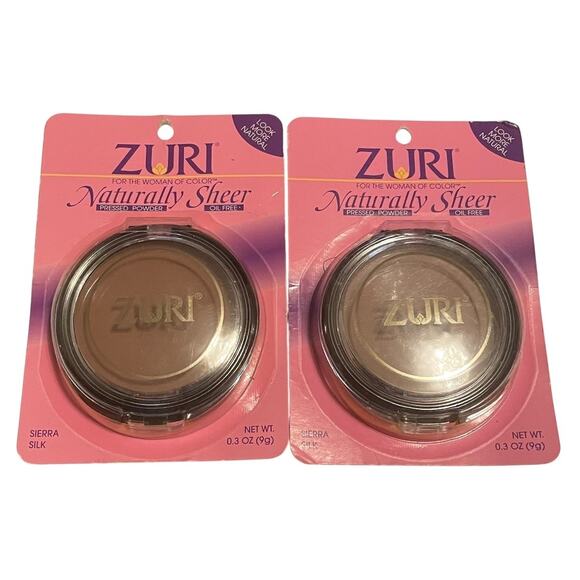 Bundle of ZURI Naturally Sheer Pressed Powder. Sierra Silk - Picture 1 of 2
